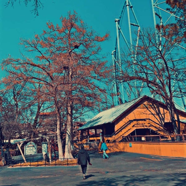 Photo taken at Six Flags Over Texas by Hesham on 2/27/2022