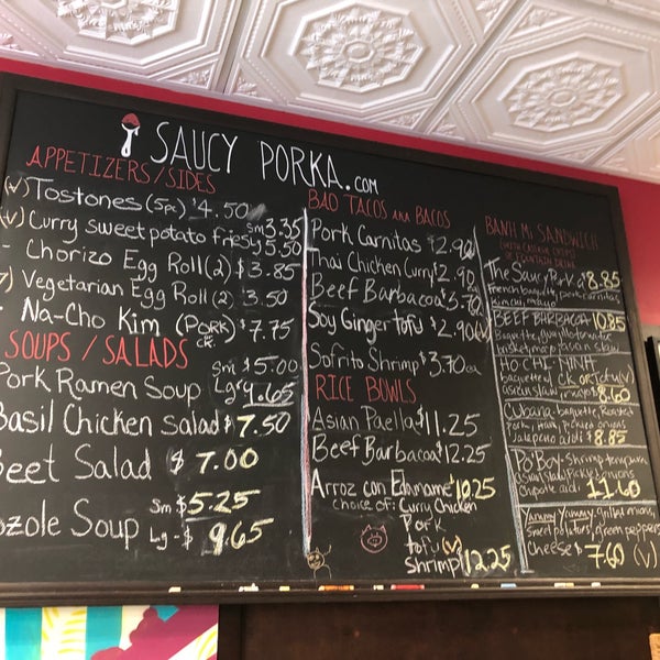 Photo taken at Saucy Porka by Rachael P. on 7/24/2018
