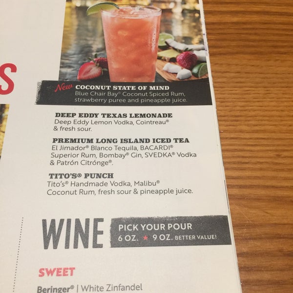 Chili's waco menu sale
