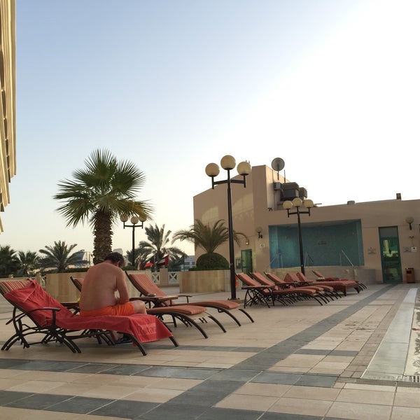 Photo taken at Al Bustan Rotana Hotel  فندق البستان روتانا by Christian K. on 6/14/2015