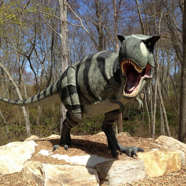 Photo taken at The Dinosaur Place at Nature&#39;s Art Village by James D. on 5/5/2013