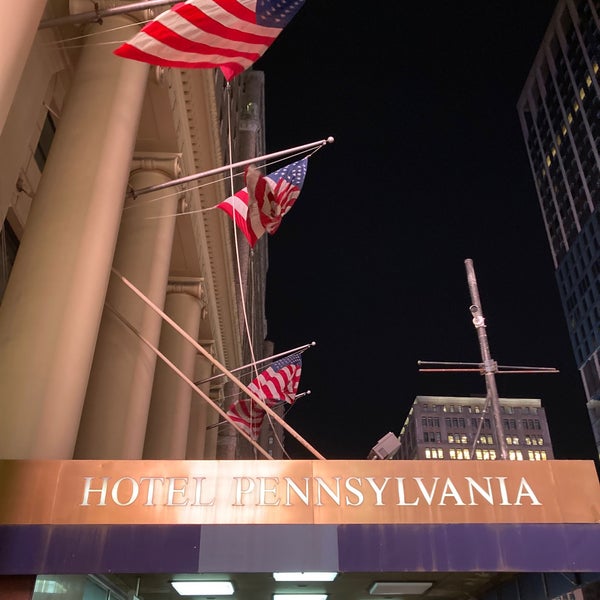 Photo taken at Hotel Pennsylvania by Caitlin C. on 11/18/2021