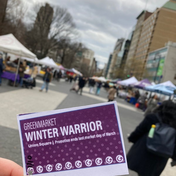 Photo taken at Union Square Greenmarket by Caitlin C. on 1/10/2024