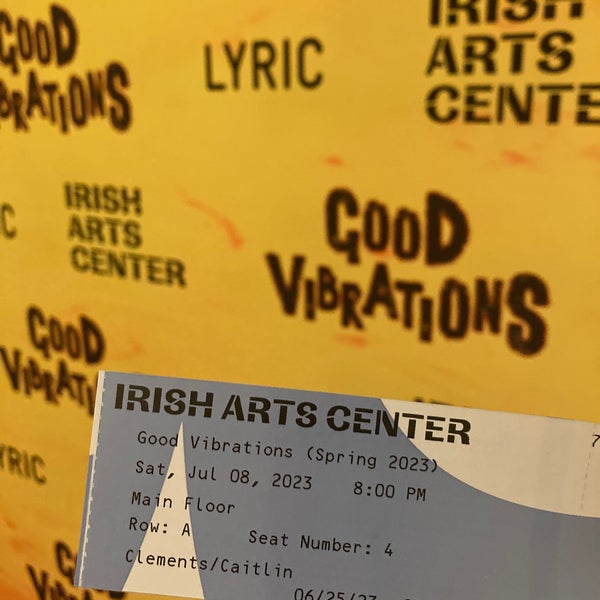 7/8/2023 tarihinde Caitlin C.ziyaretçi tarafından Irish Arts Center'de çekilen fotoğraf