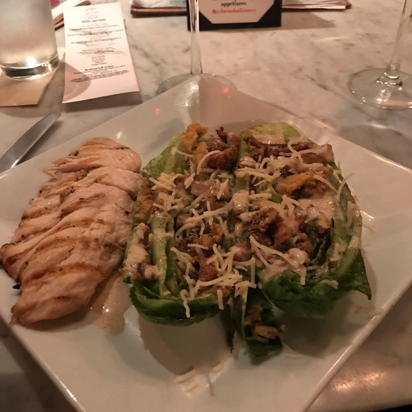 We always enjoy eating here. Great brussel sprouts appetizer. The only complaint we have is the menu print is very small and light print. Great place to go before a show at Hippodrome theatre.