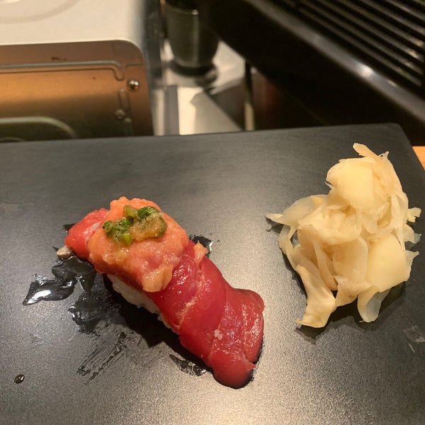 Photo taken at Tanoshi Sushi by Katie B. on 1/16/2022