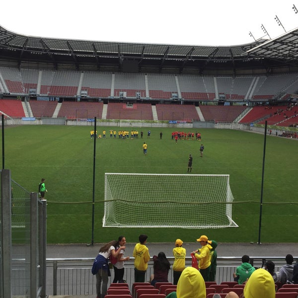 Photo taken at Wörthersee Stadion by Pınar Duygu A. on 6/19/2016