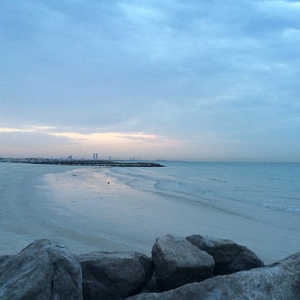 Photo taken at Al Rams Beach by fahad a. on 1/6/2014
