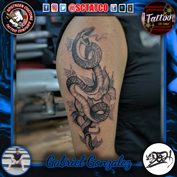 Photo taken at Southern Customs Tattoo Company by Southern C. on 4/4/2021