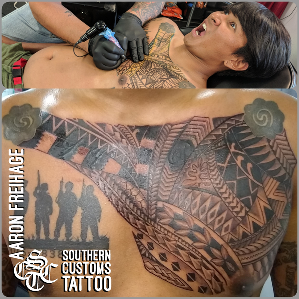Das Foto wurde bei Southern Customs Tattoo Company von Southern C. am 7/8/2018 aufgenommen