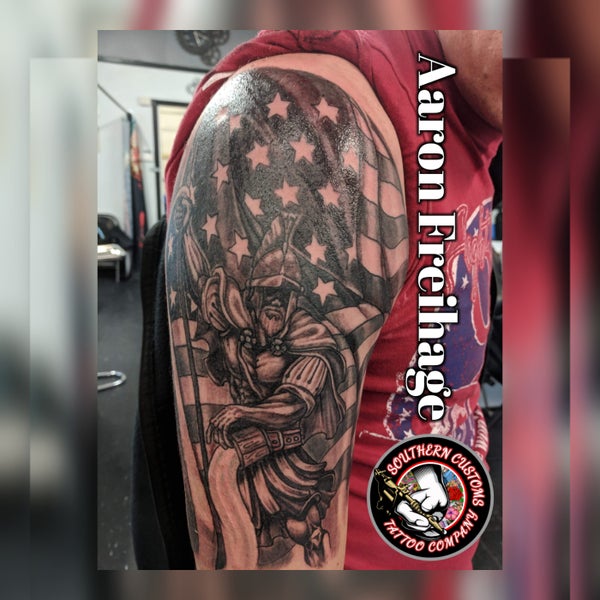 Photo taken at Southern Customs Tattoo Company by Southern C. on 3/18/2019