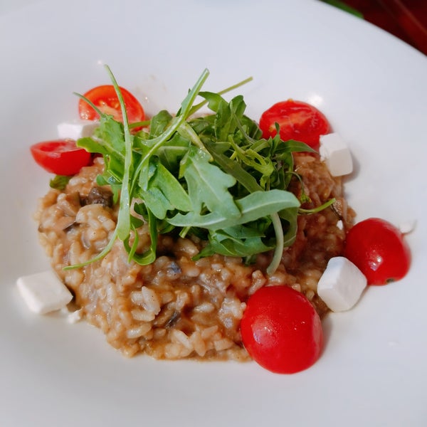 Try the mushroom risotto it's delicious.