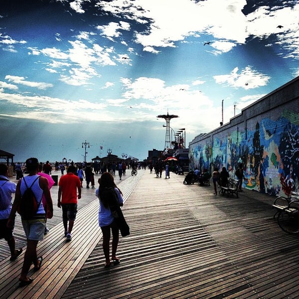 Photo taken at Coney Island Beach &amp; Boardwalk by Dominick-Daniel B. on 8/6/2013