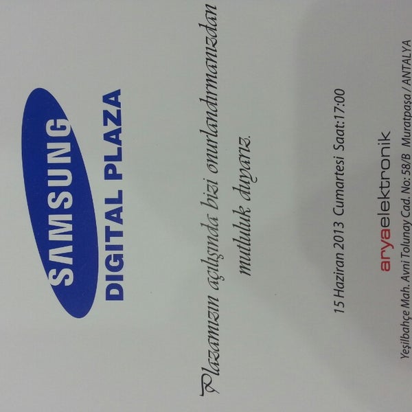 6/10/2013에 Redfone İ.님이 Çağdaş Holding Samsung Digital Plaza에서 찍은 사진