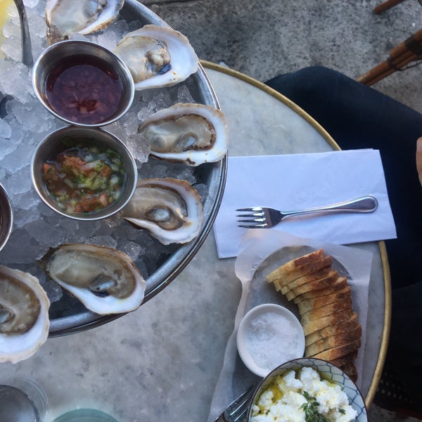 Oysters, wine and cocktails