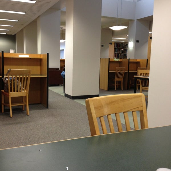 Photo taken at David &amp; Lorraine Cheng Library by Justin L. on 2/19/2013