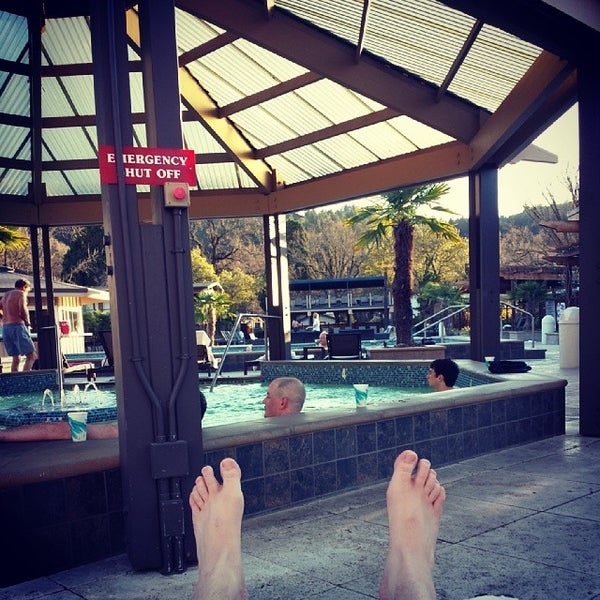 Photo taken at Calistoga Spa Hot Springs by @Jhoggie on 1/24/2014