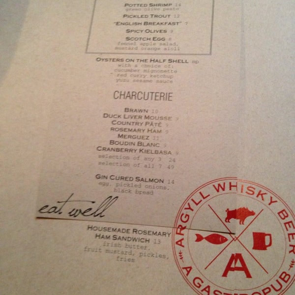 6/8/2014에 Misty F.님이 Argyll Whisky Beer, A Gastropub에서 찍은 사진