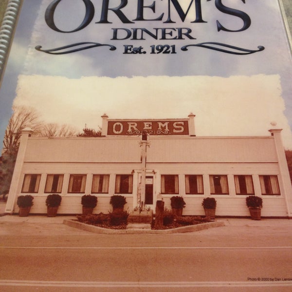 Photo taken at Orem&#39;s Diner by Jason T. on 5/10/2013