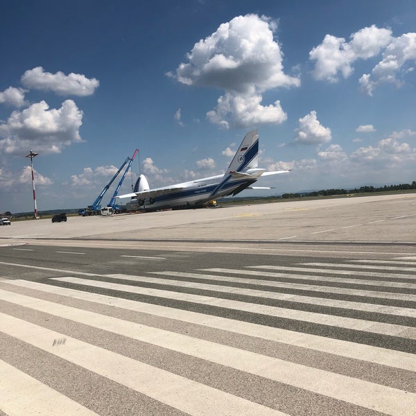 Photo taken at Airport Linz (LNZ) by Serkan O. on 7/16/2019