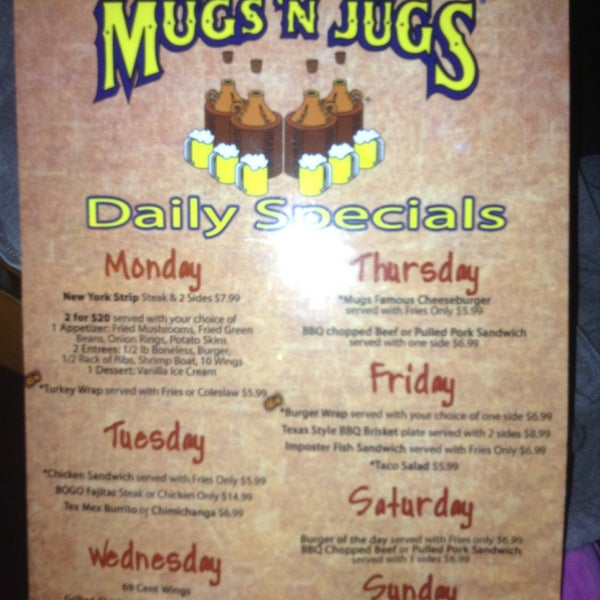 รูปภาพถ่ายที่ Mugs &#39;N Jugs Sports Bar and Grill โดย Saralynne A. เมื่อ 2/13/2013