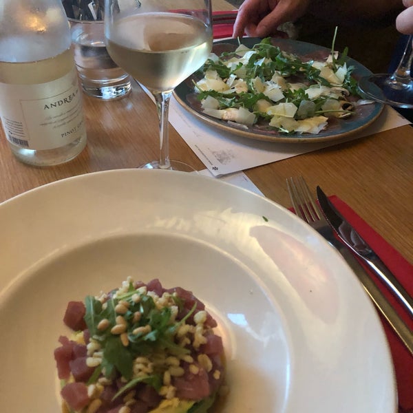 Delicious food and great service! We had the tuna tartare and beef carpaccio to start, pasta for mains. So reasonably priced for great food.