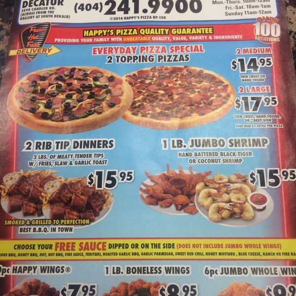 Happy's pizza 2024 near me