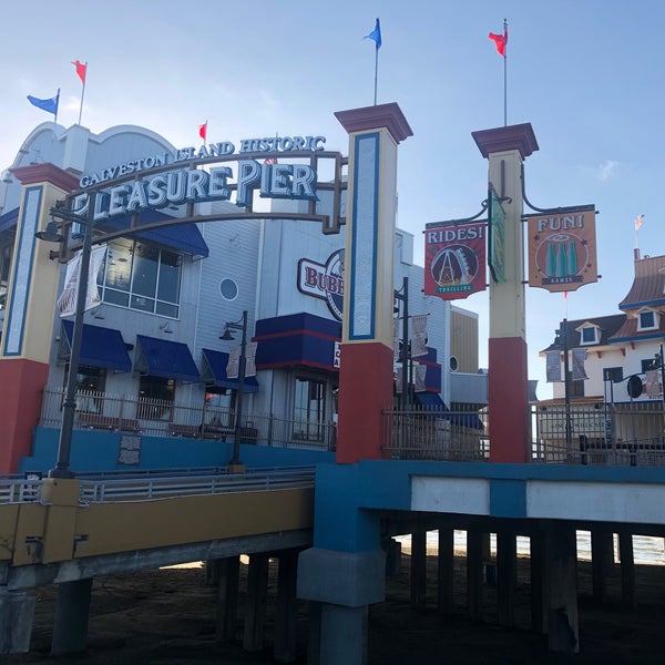 Photo taken at Galveston Island Historic Pleasure Pier by Chris K. on 9/29/2019