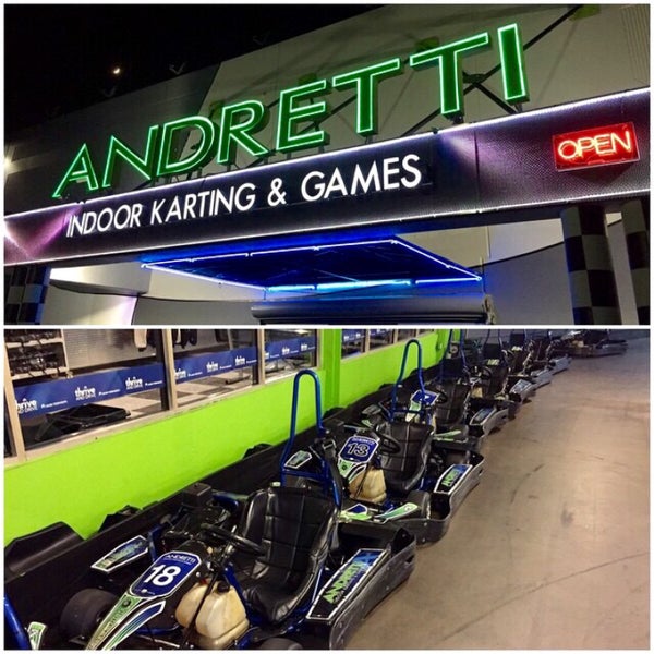 2/15/2015 tarihinde Jonathan J.ziyaretçi tarafından Andretti Indoor Karting &amp; Games Roswell'de çekilen fotoğraf