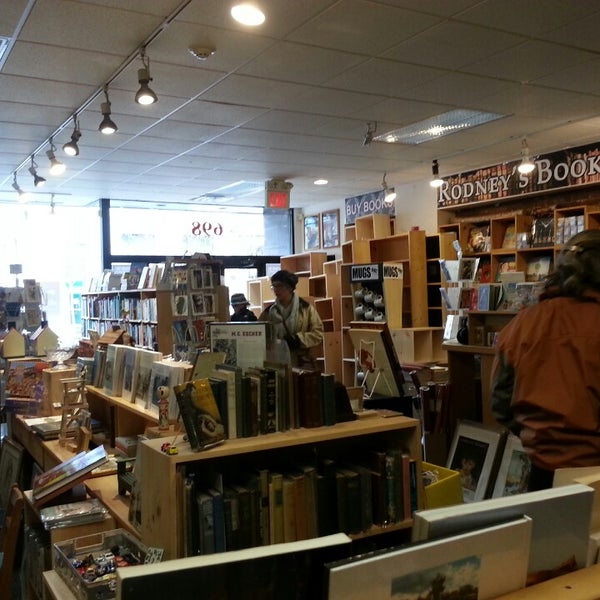 Photo taken at Rodney&#39;s Bookstore by Stephanie T. on 4/13/2013