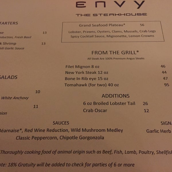 Photo taken at ENVY The Steakhouse by Yi C. on 12/25/2014