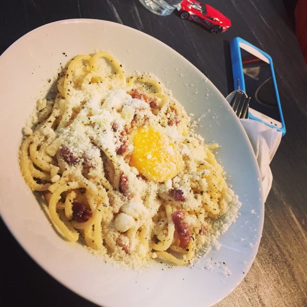 Carbonara is special and taste of pasta is really fresh
