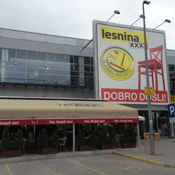 Lesnina Furniture and Home Store in Zagreb