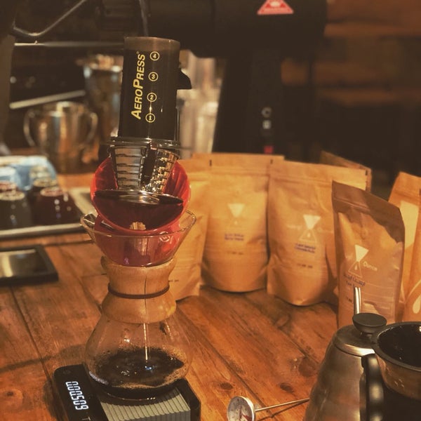 Photo taken at Ounce Coffee &amp; Roastery by Ounce -اونصه on 4/12/2018
