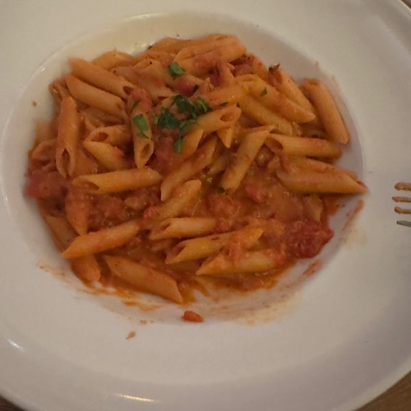 Swimming in sauce, the best Penne Al vodka. Hands down. I challenge anyone to deny it.