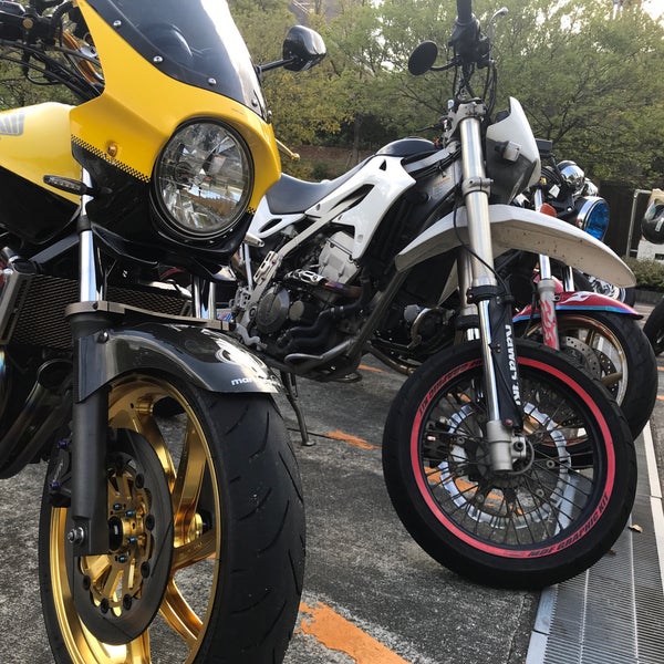 桃山学院大学 駐輪場 下