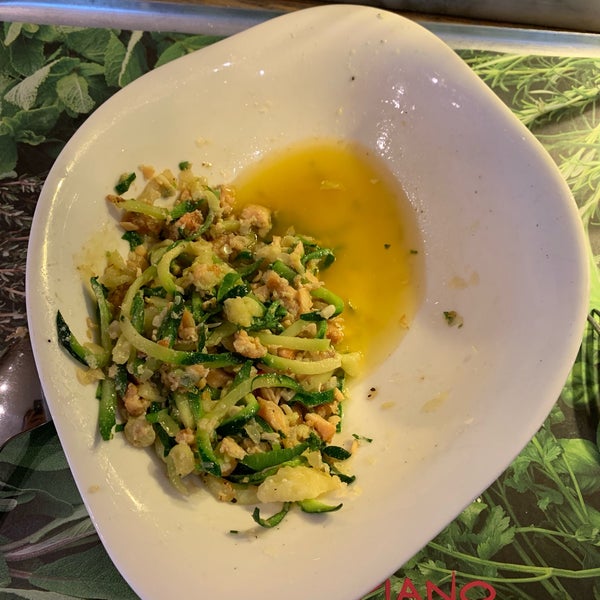The only reason i’ve ordered zucchini pasta due to i am on diet, check the oil-lake out in my plate!