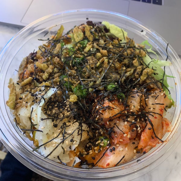 The Seoul poke is very good! Love the kimchi and ginger in it