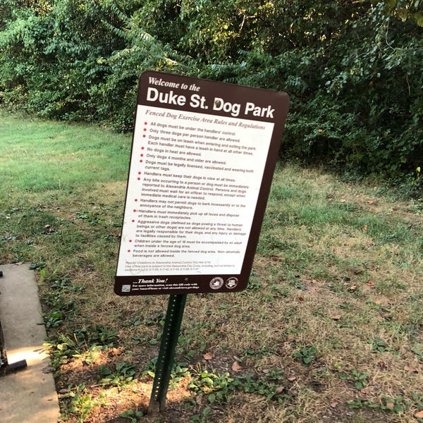 Duke street dog park sales