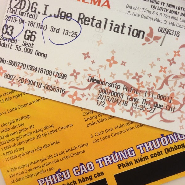 lotto cinema ticket