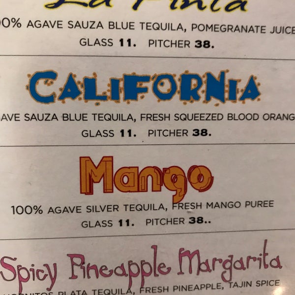 Mango margarita will change your life. Pretty good guac and the puffy tacos are interesting.
