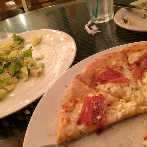 Caesar Salad and Three Cheese Pizza