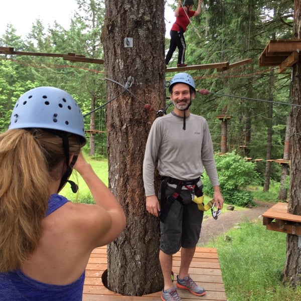 Photo taken at Tree to Tree Adventure Park by Gene E. on 6/14/2014