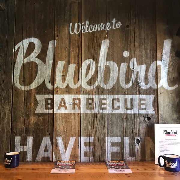 Photo taken at Bluebird Barbecue by Robin Z. on 8/3/2019