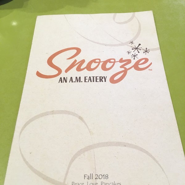 Photo taken at Snooze, an A.M. Eatery by John L. on 10/14/2018
