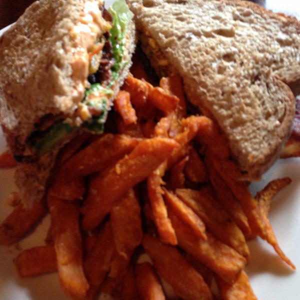 BLT with sweet potatoes fries was divine.