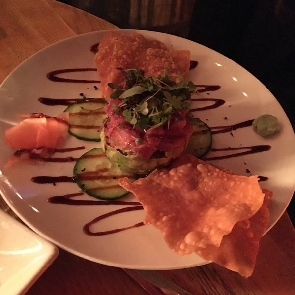 Come for happy hour and have the tuna tartare.