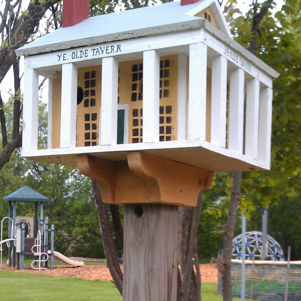 This place has gone to the birds!!!  Check out the birdhouse that Peter Palmer built us.