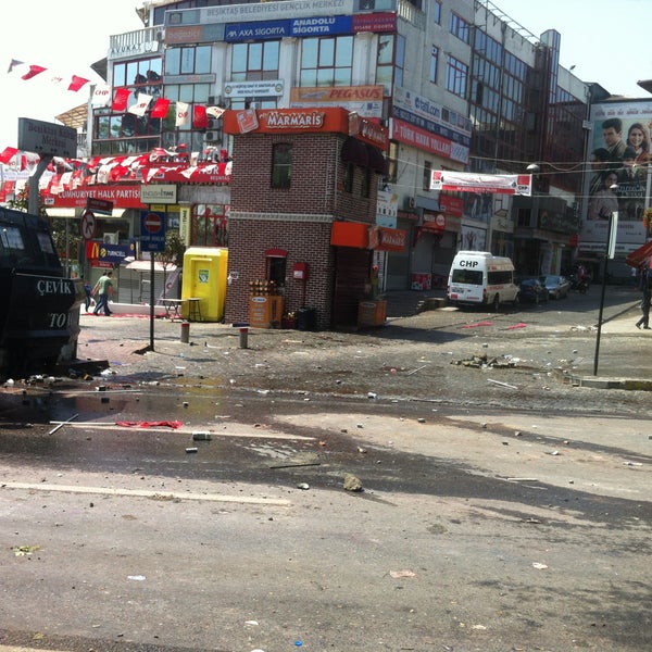 Photo taken at Beşiktaş Square by Ali B. on 5/1/2013