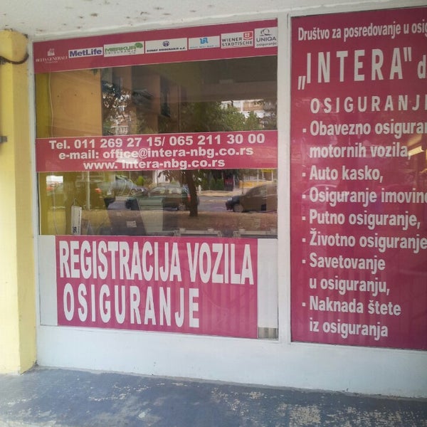 Drustvo za posredovanje u osiguranju Intera, Goce Delceva 33, Белград, Цент...